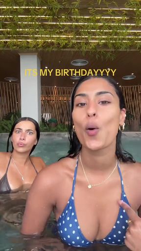 Hot bikini-clad Indian tiktok babe