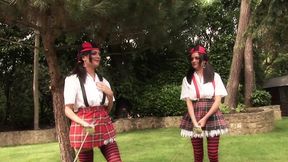 Queen Of Hearts gets licked, rimmed, and pounded by Lookalikes Kit, Kat, and Stacy Saran