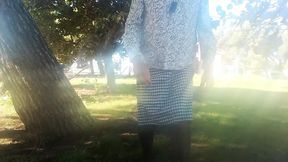 sounding dildo outdoors 7