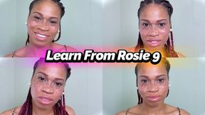 Learn From Rosie 9- Ebony Femdom Goddess Rosie Reed Mental Conditioning Slave Training Program- 1080p HD