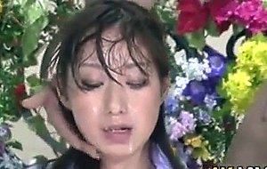 Japanese news anchor bukkake
