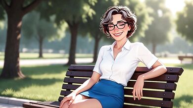 NUDE SEXY FOTOSHOOTING in the park with Mrs. MALONE