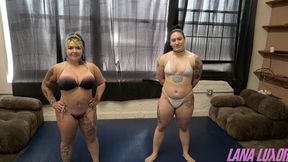 Little Rampage vs Kami Kyller: Competitive Female Wrestling (4K)