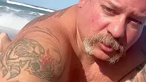 Shoots Biggest Hands Free Load On A Fat White Guy During Daytona Bike Week