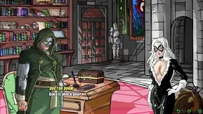 Doom slaps his big cock in-between girls perfect ass cheeks - doomination