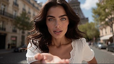 Salome, a horny MILF who wants to suck your cock - Close-up - AI-generated content