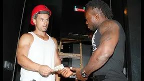 Out in Public ~ Andy Sucks Charley's Throbbing BBC