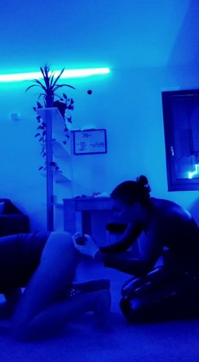 I stimulate the prostate of the whore