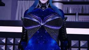 3D Big Boobs Slut Cosplay Model Show Her New Perfect Tattoo