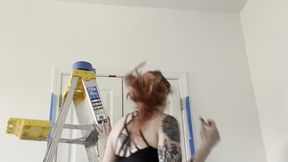 Taping My Room Before Painting
