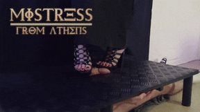 Mistress from Athens Ballbusting in Gladiator High Heels (45 Degrees Version) - TamyStarly - Cock Balls Crush Trample, Shoejob, CBT, Trampling, Bootjob, Stomping