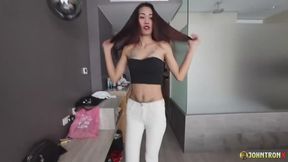 JohnTronX - Deep hardcore penetration of a young and tight pussy from Bangkok