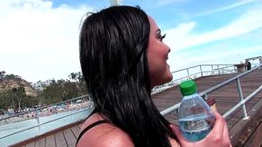 kimberly kendall deep throats mike hunt for facial cumshot