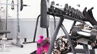 Shemale gym rat fucked in tight ass