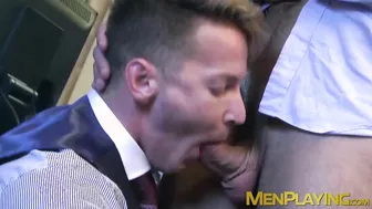 Darius Ferdynand in suit doggystyle fucked by classy businessman