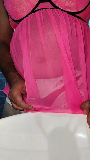 Step daughter lingerie cumming