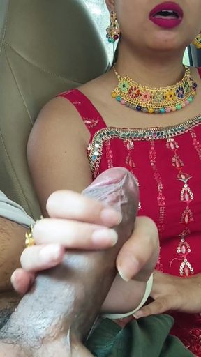 Thrilling moment from &quot;Cute Desi Indian Beautiful Bhabhi Gets Fucked with Huge Dick in car outdoor risky public sex.&quot;