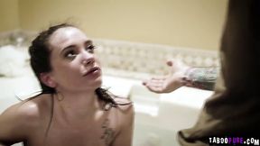 Incredible DP with hot brunette girl Gia Paige