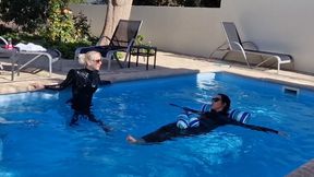 Latex ladies in the pool: What if