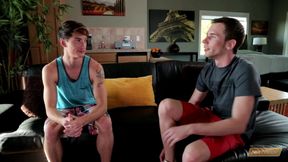NextDoorTwink: Dark-haired likes greatly catapulting rock hard
