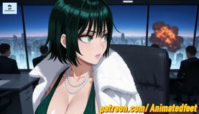 Fubuki Anime Style Hentai Anime Anal Footjob