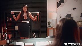 Violet Myers Submits Her Big Natural Tits To Vicki Chase