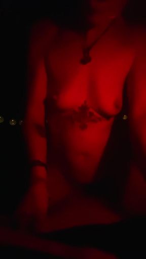 Sucking, Fucking, Squirting skinny Milf in Camper