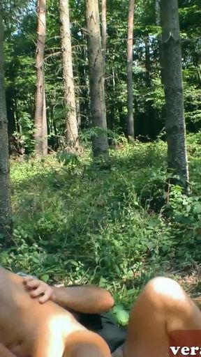 Emotional moment from "German skinny hitchhiker teen pick up from grandpa in forest"