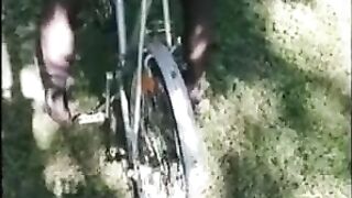 Adventurous Bicycle Ride Through Scenic Landscapes with Hot Amateur Duo