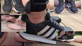 Heavy Adidas Sneaker Cock Tramling
