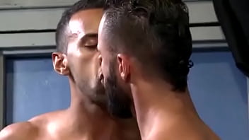 Sneaky Locker Room Kiss