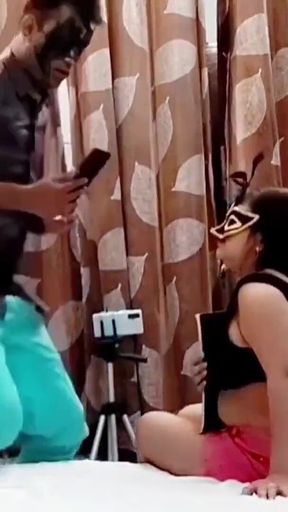 Desi Girlfriend Fucking in Hotel Room with Her House Owner