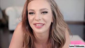 Brunette comes home to anal toy her gf