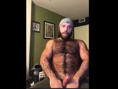 Hairy Lumberjack Shows Off his Cock ( No Cum )