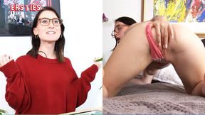 Ersties - 20-year-old Lia from Magdeburg fingers her shaved pussy