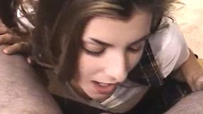 This mischievous minx mouthful of a tiny dick