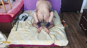 Amateur Couple Has Crazy Sex in the Bedroom.