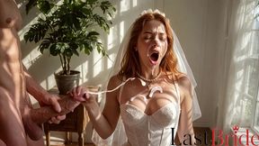 this horny bride ran away from her own wedding so i could fuck her pussy hard [ai]