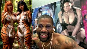 transgender furries getting hard having fun in nature, ai generated
