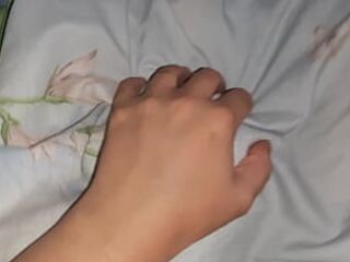 Hot lesbian threesome under the blanket