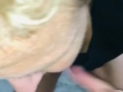 Sexy milf does her best to deep throat bbc! And sucking balls too! Lol shouted out her mom too!