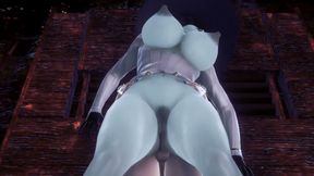 Alcina Dimitrescu Spooning on Top - Resident Evil Village
