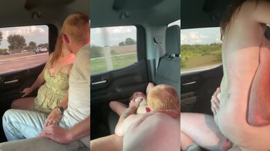 Wife Gets Fucked In The Backseat While Husband Drives View 2