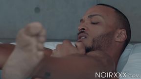 Big dicked Aaron Reese prepares a tasty cock meal for my mouth and ass