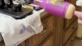 POV Fuck Toy Slams Ass & Gapes with Monster Dildo till Huge Jizz Explosion