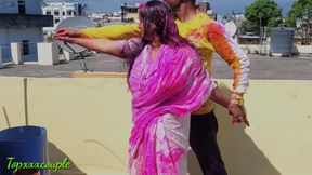 Hot Fuck on holi with widow sister-in-law.