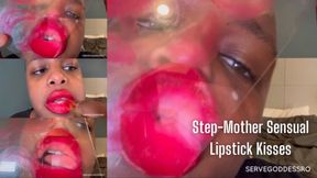 Step-Mother Sensual Tease Lipstick Kisses - Royal Ro ebony lips roleplay