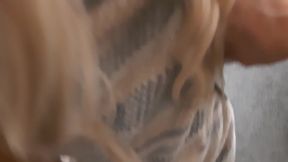 Step sister caught me jerking off�in the shower and let me fuck her and cum in her ass