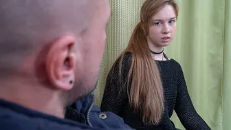 Unemployed Russian girl Alice Klay takes cock in her pussy to pay debt