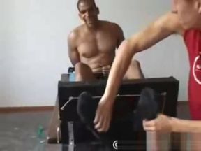 Tickling a giant (Corey tickled)